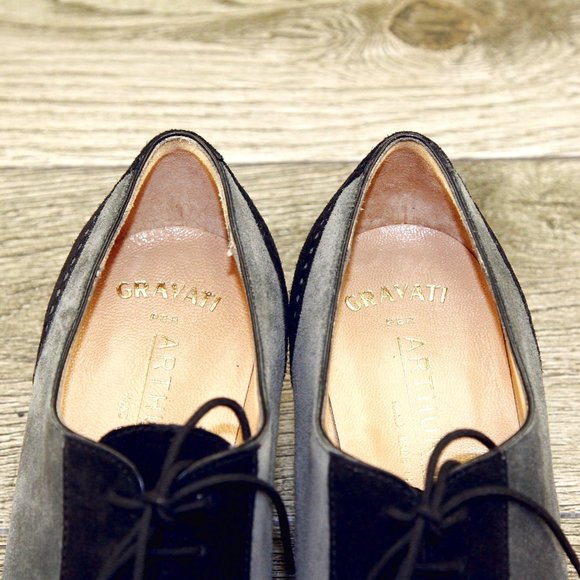 * NEW * $550 GRAVATI Arthur Beren Women's 6 M Suede 4269 * add $15 Trees - Picture 5 of 14